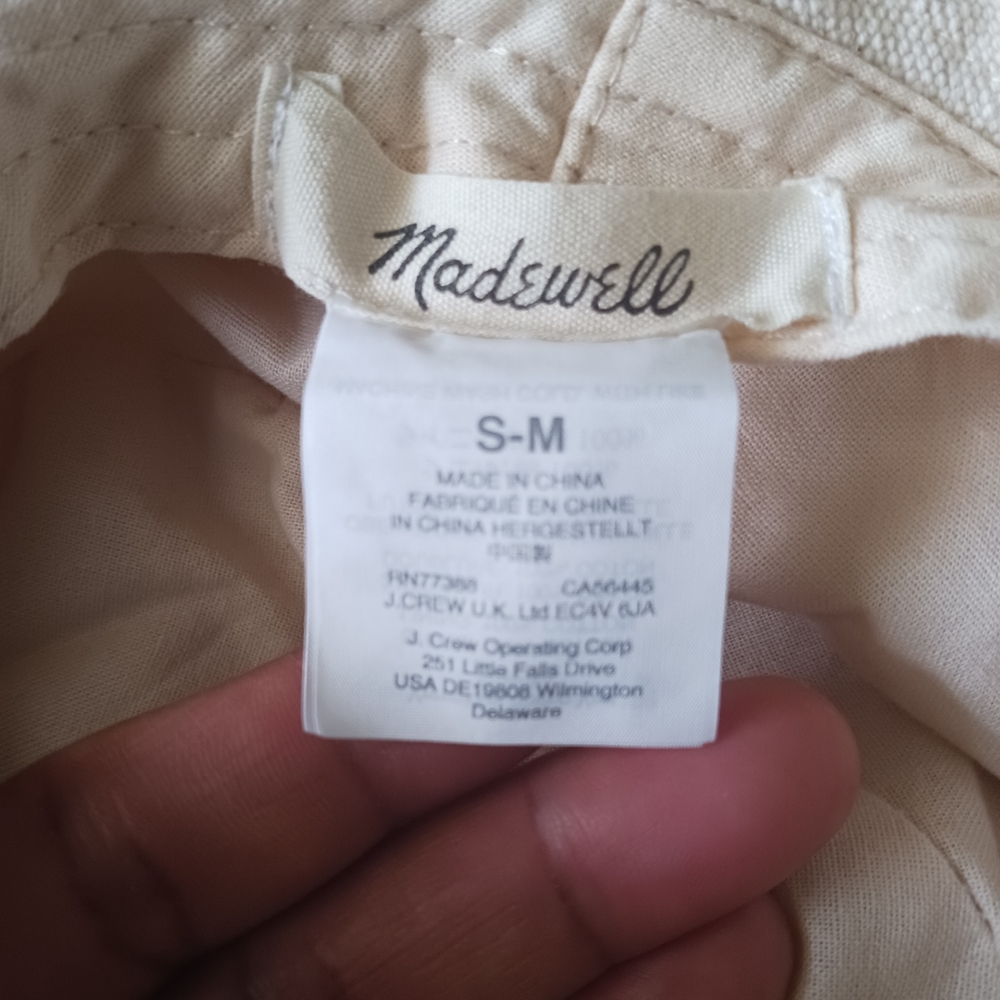 4X$30 Madewell  Linen Hat  Cream In Great condition. womens & Girls - Picture 7 of 12